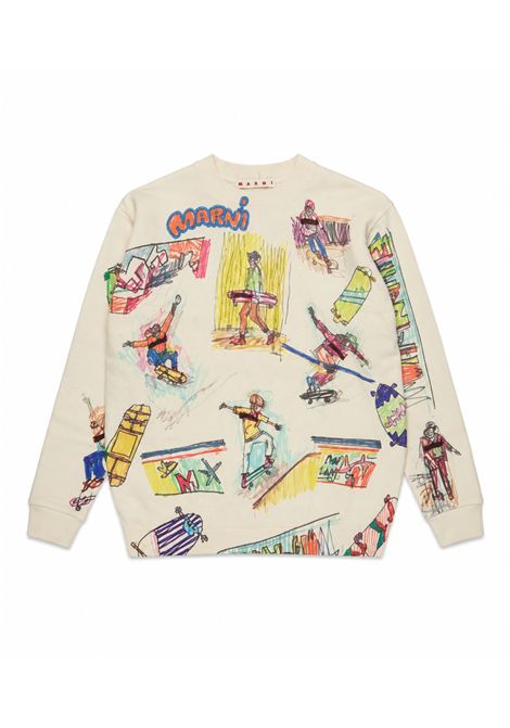 Pull con stampa MARNI KIDS | M01872 M00XR0M116